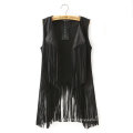 Wholesale Fashion Women Sleeveless Tassel Cardigan